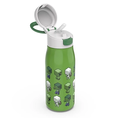 Zak Designs Minecraft 13.5oz SS Pasco Bottle, Minecraft 13.5oz SS Pasco Bottle