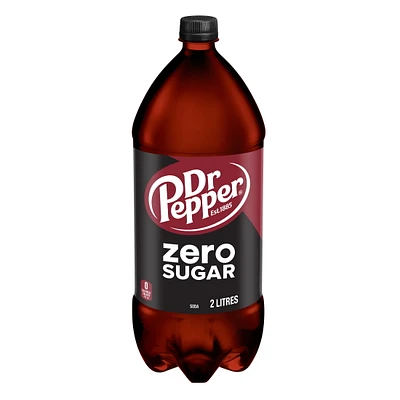Dr Pepper Zero Sugar Soda 2 L, Bouteillie 2 L