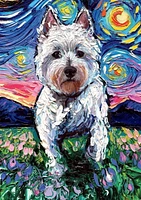 Buffalo Games - Adorable Animals - Westie Nights - 300 Piece Jigsaw Puzzle
