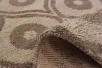 ECARPETGALLERY 4'11" x 8'1"  Moroccan Tangier Hand-knotted Area Rug for Living Room, Dining Room and Bedroom in Ivory