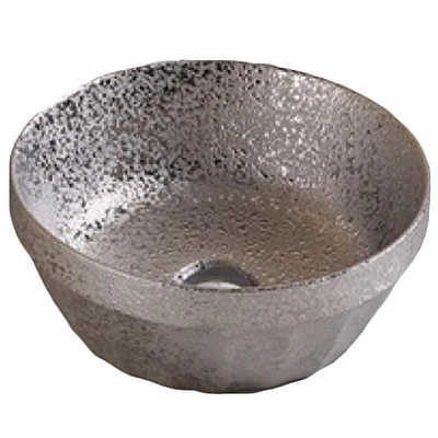 American Imaginations 14.09-in. W Above Counter Silver Bathroom Vessel Sink For Wall Mount Wall Mount Drilling AI-27811