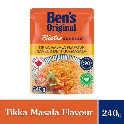 BEN'S ORIGINAL BISTRO EXPRESS Tikka Masala Flavour Rice. 240g Pouch, Ben's Original Bistro Express Tik Masala