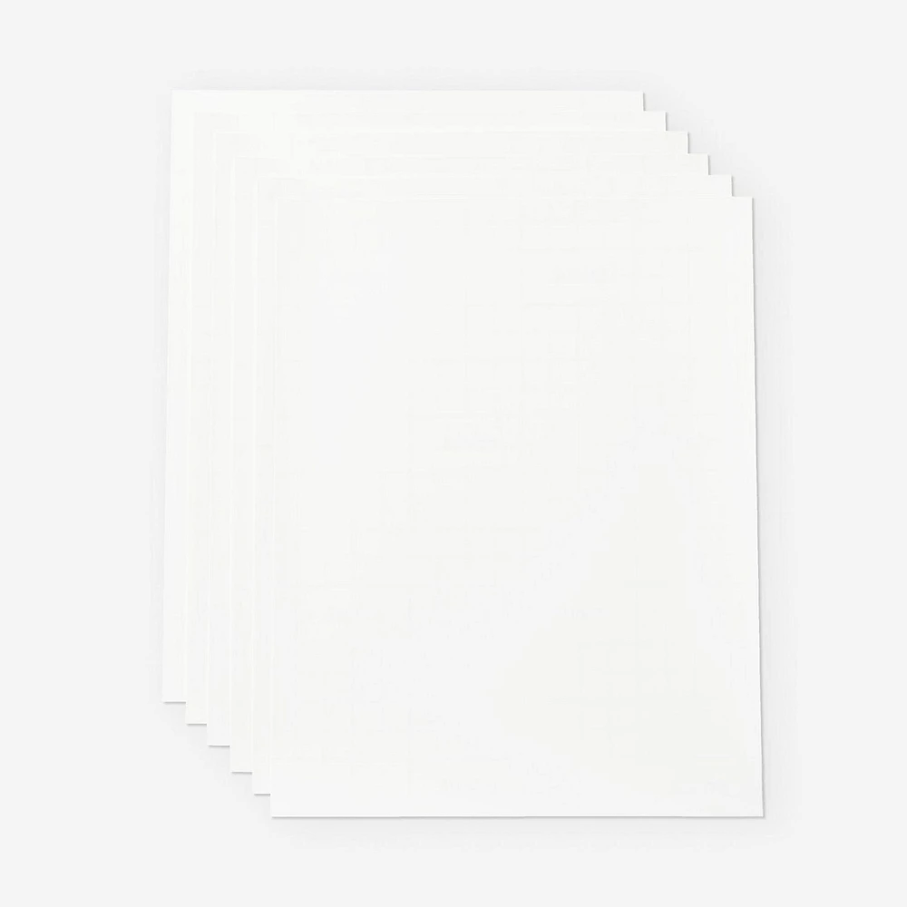 Vinyle imprimable Cricut™ - Lettre US (12 unités), Blanc