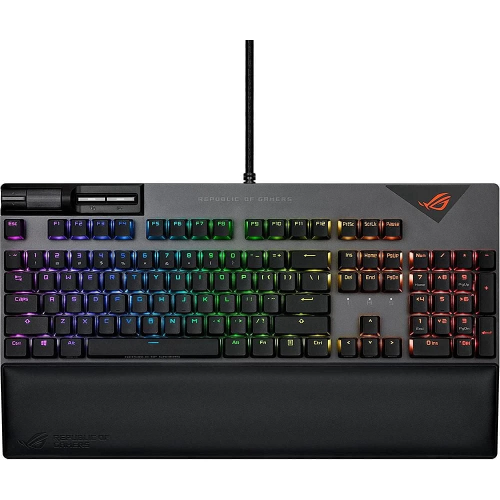 ASUS ROG Strix Flare II 100% RGB Gaming Keyboard with ROG NX Blue mechanical switches - XA08 STRIX FLARE II/NXBL/US/PBT