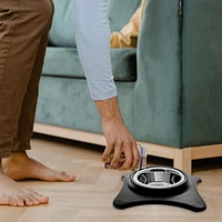 IH Casa Decor Bol À Animal De Compagnie En Acier Inoxydable Avec Gris De Support - Ensemble De 2