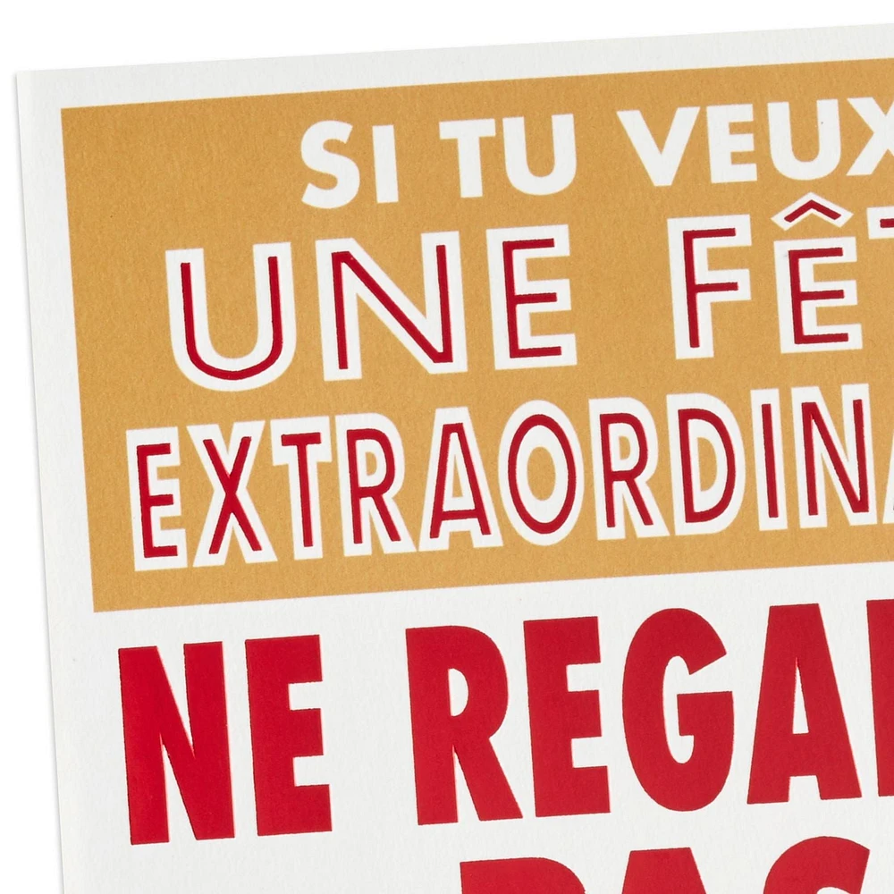 Carte comique de fête – Hallmark (Ne regarde pas à l'intérieur de cette carte)