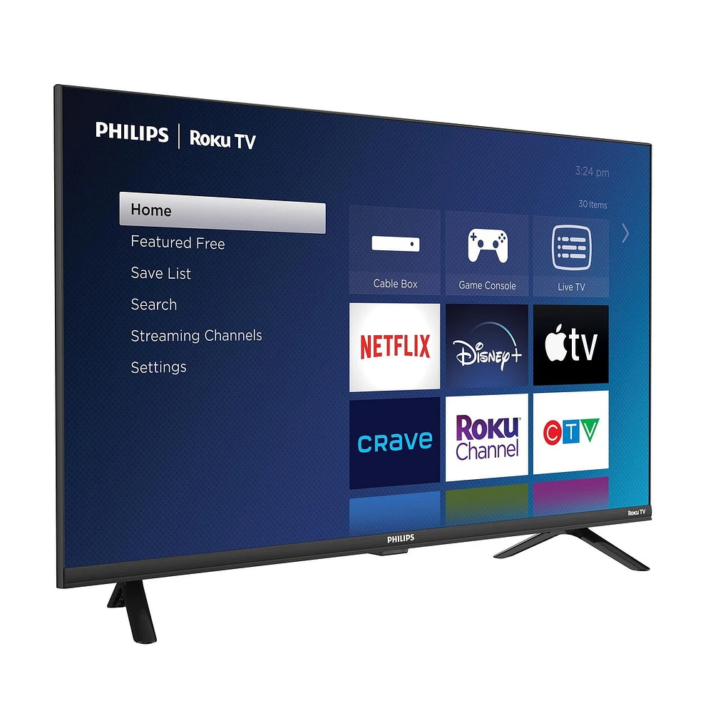 Philips, Téléviseur Roku HD 32", 32PFL4674/F6 720p, 3 x HDMI, 1 x USB