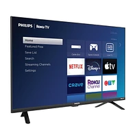 Philips, Téléviseur Roku HD 32", 32PFL4674/F6 720p, 3 x HDMI, 1 x USB