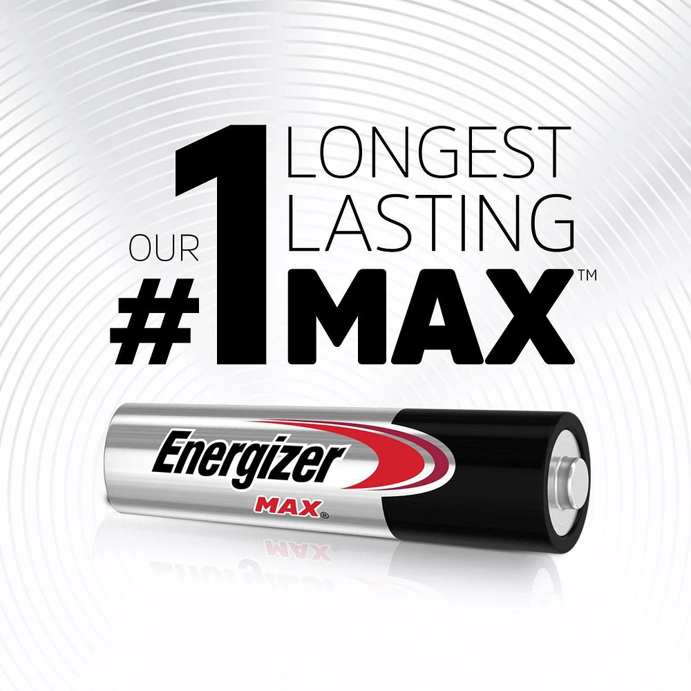 Energizer MAX Alkaline AAA Batteries, 8 Pack