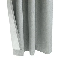 Loft Living Davie occulant Double Tetiere panneau de rideau 52 x 84 in Argent