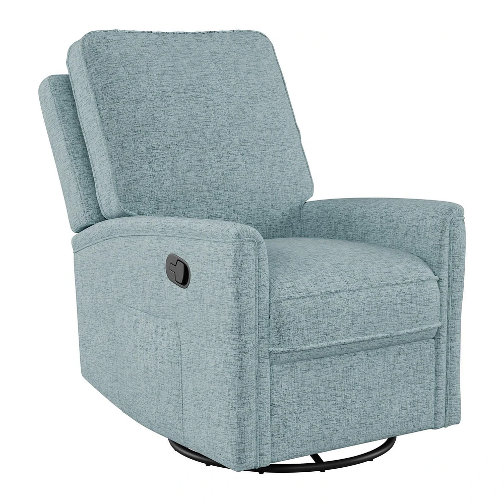 Jasmine Upholstered Swivel Glider Recliner Chair