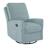 Jasmine Upholstered Swivel Glider Recliner Chair