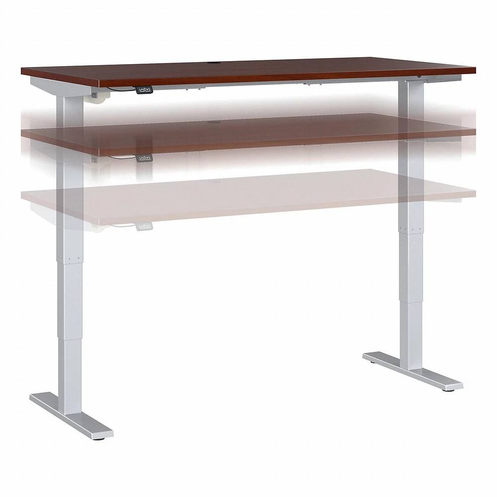 Bureau assis-debout électrique à hauteur réglable 60L x 30P Move 40 Series de Bush Business Furniture, blanc