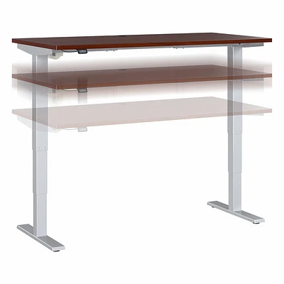 Bureau assis-debout électrique à hauteur réglable 60L x 30P Move 40 Series de Bush Business Furniture, blanc