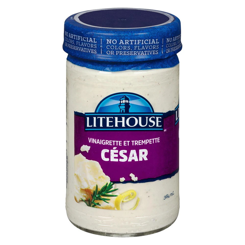 Litehouse Vinaigrette et trempette César 384mL