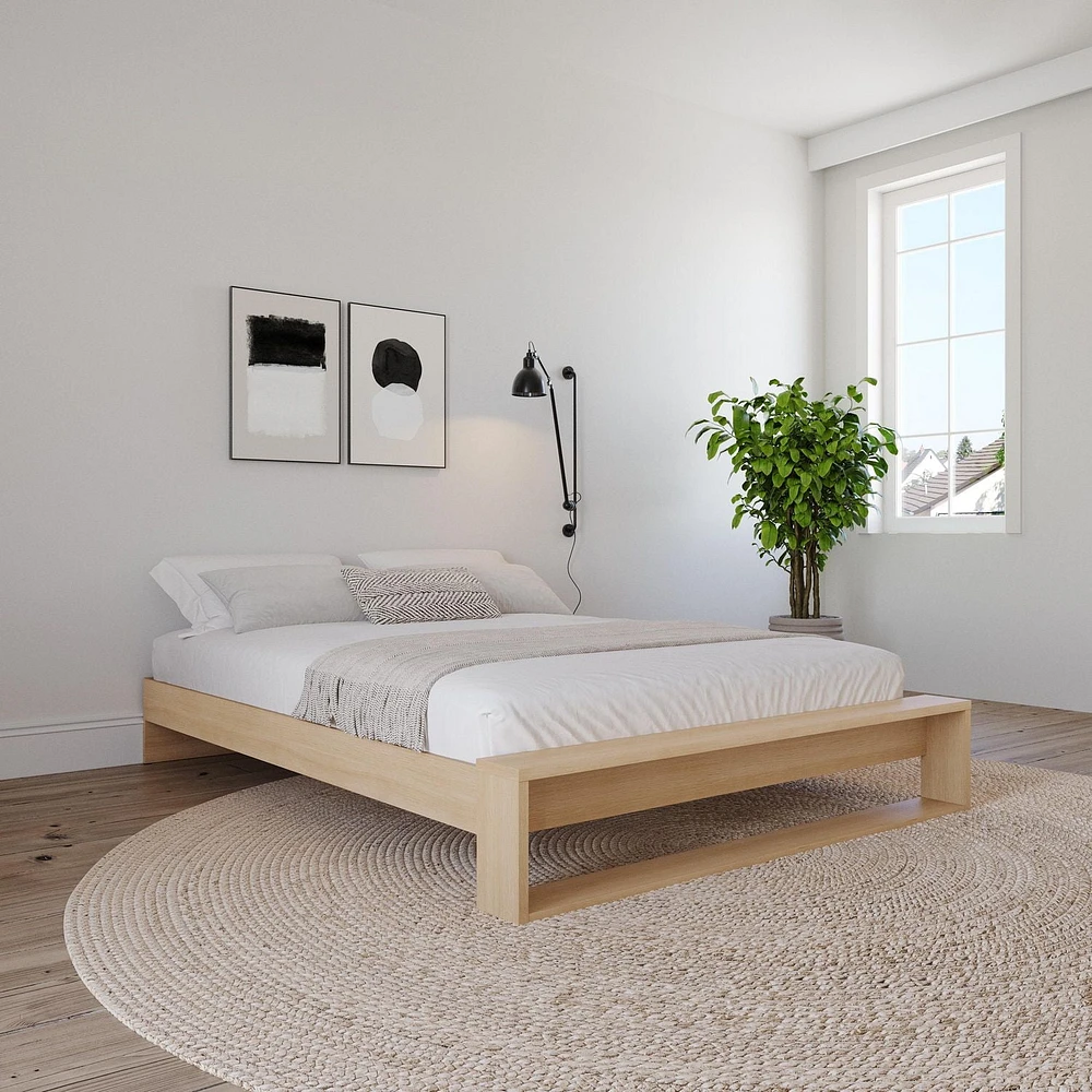 Gael Queen Size Platform Bed with Slats