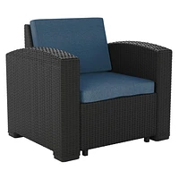 Lake Front All Weather Resin Wicker Outdoor Patio Armchair