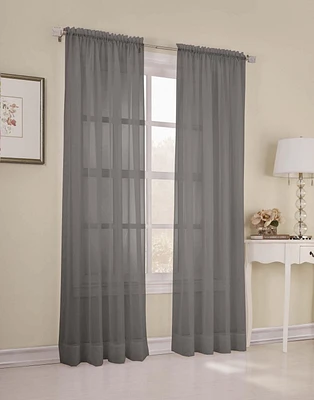 SUN TEXTILE VOILE ROD POCKET CURTAIN