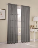 SUN TEXTILE VOILE ROD POCKET CURTAIN