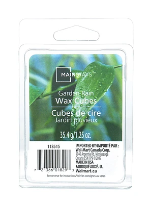 Cubes de cire Mainstays au parfum de pluie de jardin