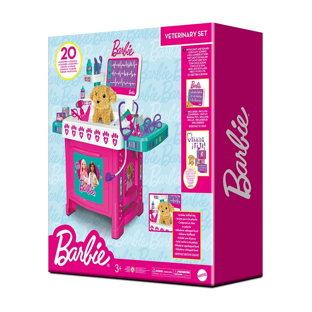 Barbie Veterinary set, Included  accessories & stuffed dog