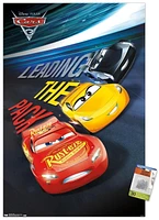 Disney Pixar Cars 3 - Group Wall Poster, 22.375" x 34" Framed