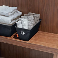 neatfreak! Low Profile Rectangular Storage Bin with Grommets, Storage Bin