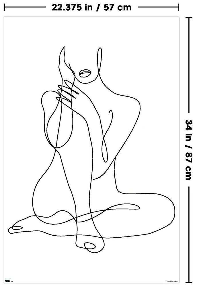 Femme - Dessin au trait continu