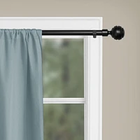 Mainstays Drapery Window Curtain Rod with Decorative Finials, Adjustable drapery rod