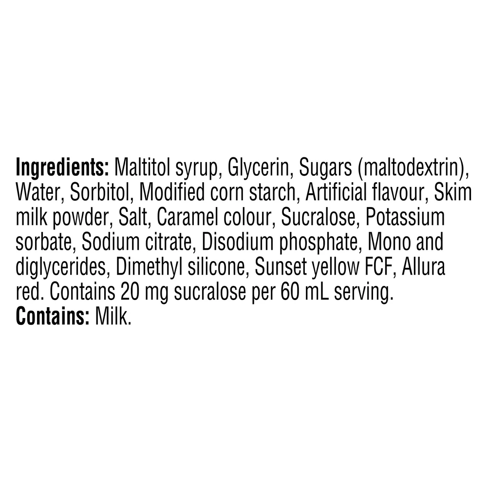 Sirop pour sundae Smucker's, sirop aromatisé au caramel, sans sucre ajouté, 428 ml 428 ml