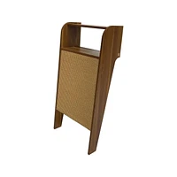 Instachew HIBI Wall Cat Scratcher with Shelf - Oak - One Size