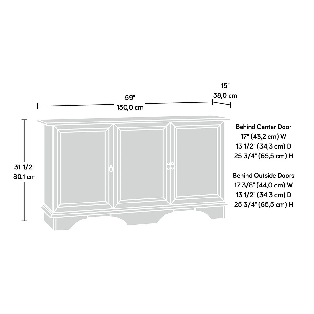 Sauder Viabella Storage Cabinet, Curado Cherry, 420122