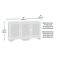 Sauder Viabella Storage Cabinet, Curado Cherry, 420122