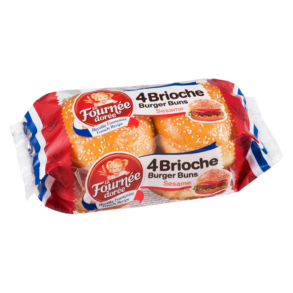 Le Fournée Dorée Burger Buns Brioché avec Sésame Brioche Burger Bun sesame