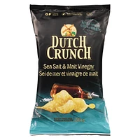 Old Dutch Old Durch Dutch Crunch Sea Salt & Malt Vinegar Potato Chips, 200 g