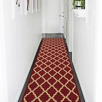Tapis contemporain à motif de treillis marocain de la collection Ottohome