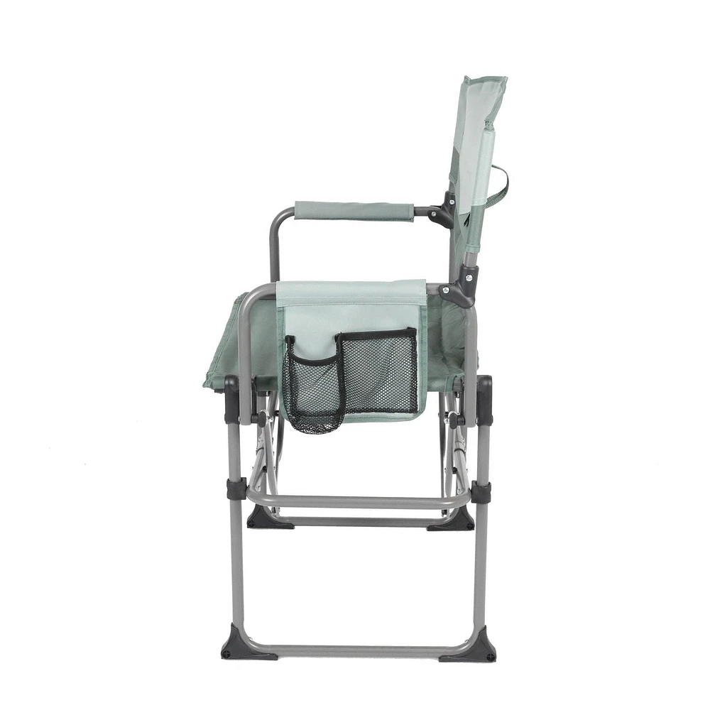 Chaise du directeur de la chaîne Ozark Trail Compact Fold, acier et polyester
