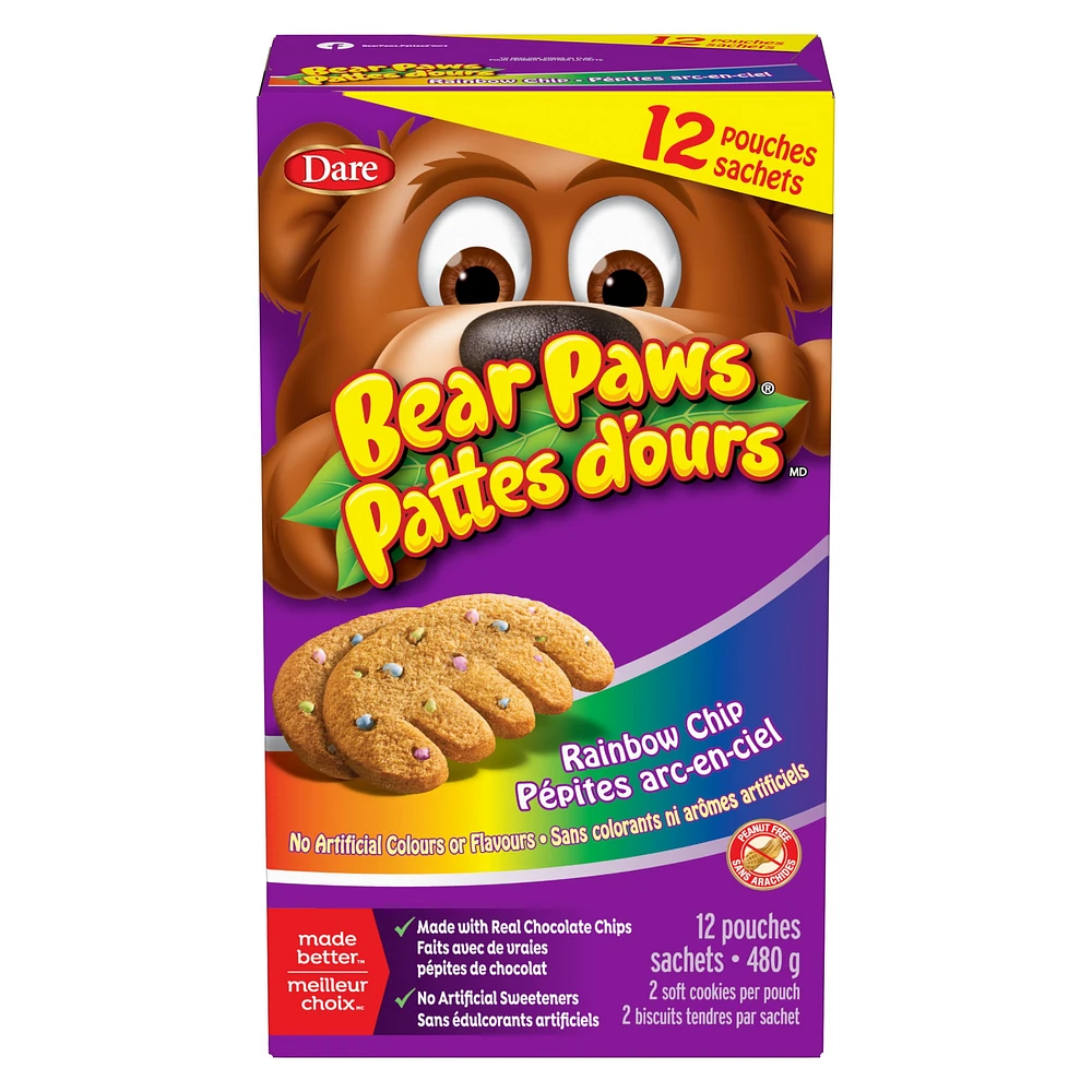 Bear Paws Rainbow Chip Cookie, 480g