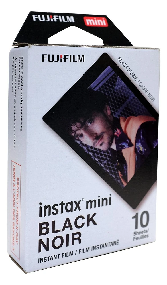 Fujifilm Instax Mini Film -Black - 10 Sheets, Instax Mini Film 10 Sheets