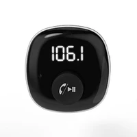 Scosche BTFM8-SP transmetteur FM Bluetooth, deux ports de recharge USB-C et USB-A de 12 watts, noir Transmetteur BT FM mains-libre