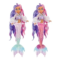 Poupée-mannequin sirène à couleur changeante Mermaze Mermaidz, Kishiko, avec accessoires