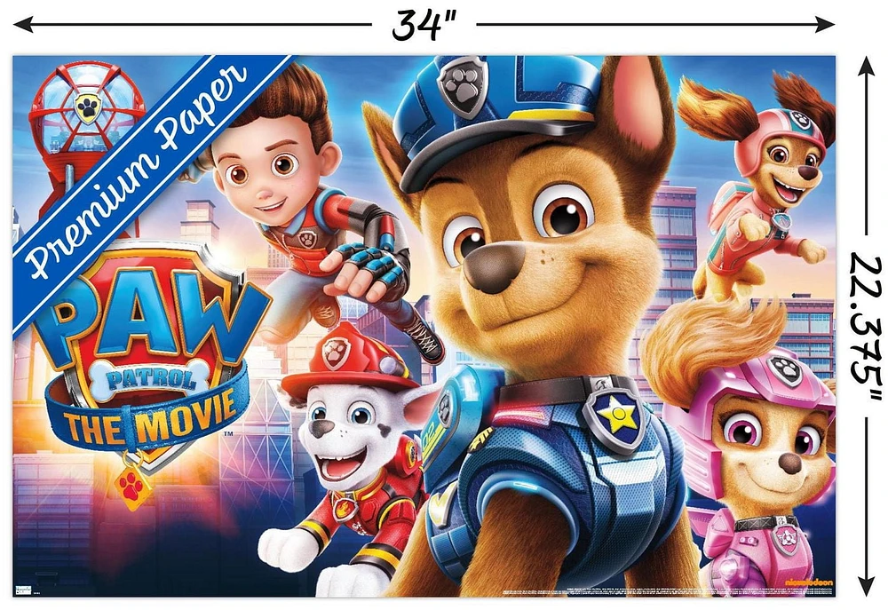 Nickelodeon Paw Patrol Movie - Theatrical Wall Poster, 22.375" x 34"