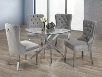 Margot 5-Piece Dining Set, Grey