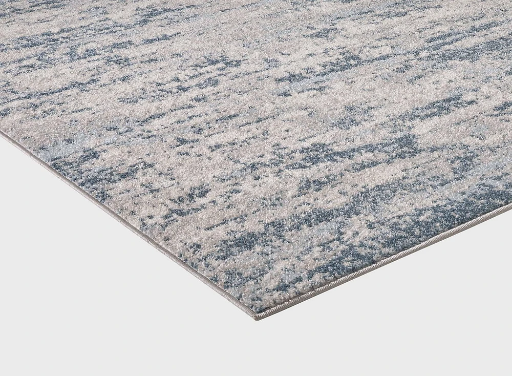 Veruca Cream and Blue Woven Area Rug