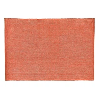 Chambray Ribbed Placemat (Orange) - Set of 12