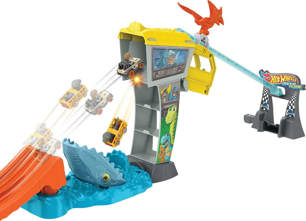 Hot Wheels RacerVerse Jurassic World La Course de Blue le Raptor