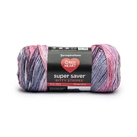 Red Heart® Super Saver® Bitty Stripes™ Yarn, Acrylic #4 Medium, 10oz/283g, 515 Yards