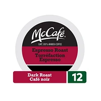 McCafe Premium Espresso Dark Roast, K-Cup Coffee Pods, 12 Count