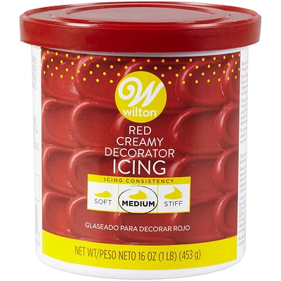 Glaçage décoratif crémeux rouge Wilton