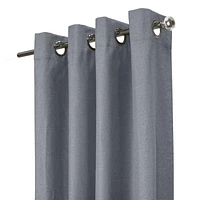 Loft Living Elba, panneau de rideau texturé à oeillets, 100% occultant 52" x 84", bleu